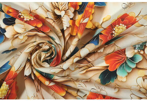 100% Viskose Florion Blumen