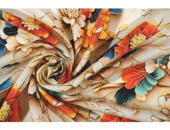 100% Viskose Florion Blumen