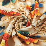 100% Viskose Florion Blumen