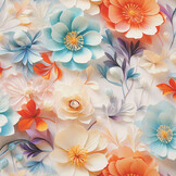 100% Viskose Blossanya Blumen