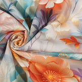 100% Viscose Blossanya Bloemen