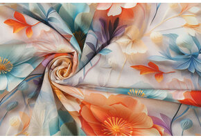 100% Viskose Blossanya Blumen