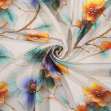 100% Viscose Elonella Bloemen