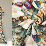 100% Viscose Serenella Flowers