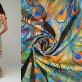 100% Viscose Pavona Feather