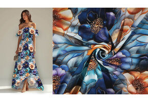 100% Viskose Sonella Blumen