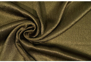 Crinkle Satin Khaki Green