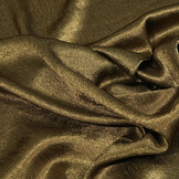 Crinkle Satin Khaki Green