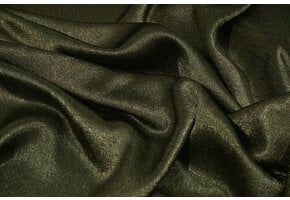 Crinkle Satin Dark Army Green