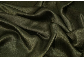 Crinkle Satin Dunkel Armeegrün