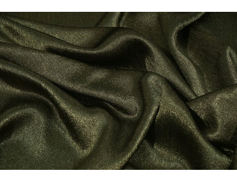 Crinkle Satin Dunkel Armeegrün