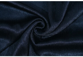 Crinkle Satin Navy Blue