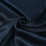 Crinkle Satijn Marine Blauw