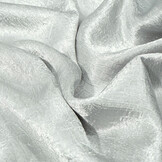 Crinkle  Satin Silver Grey