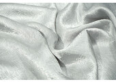 Crinkle  Satin Silver Grey