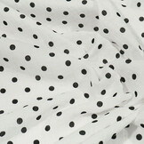 Double Gauze Dots White Black
