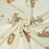 Baumwoll Musselin Hazelhop Kaninchen