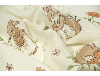 Baumwoll Musselin Hazelhop Kaninchen