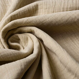 新品未使用　argue wool Gauze stole beige Double Gauze Fabric Beige - YES Fabrics