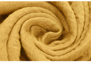 Double Gauze Fabric Light Ocher Yellow
