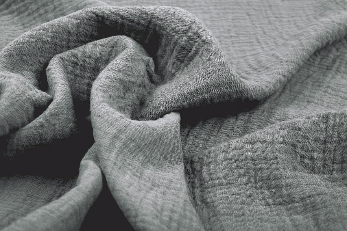 Double Gauze Fabric Grey