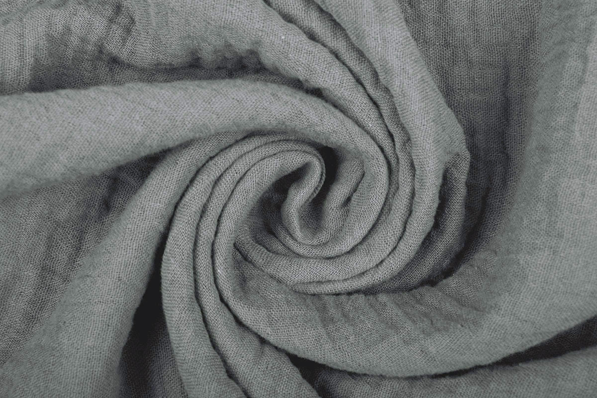 Double Gauze Fabric Grey