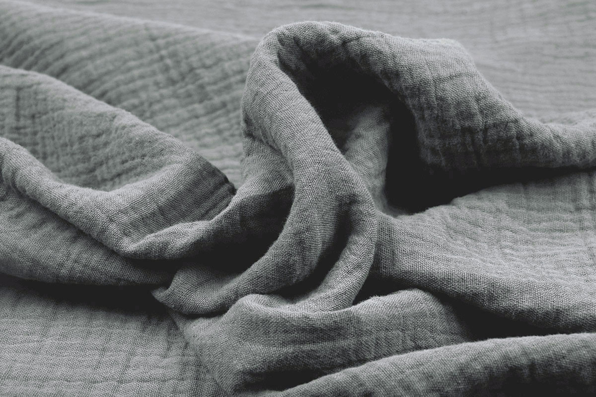 Double Gauze Fabric Grey