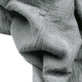 Double Gauze Fabric Grey