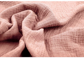 Baumwoll Musselin Altrosa