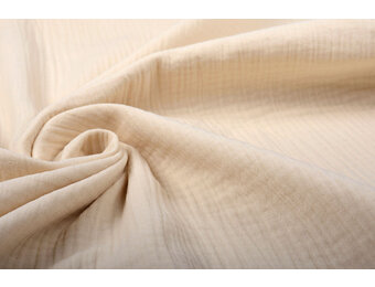 Baumwoll Musselin Natürlich Hell Pfirsich