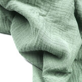Double Gauze Fabric Old Green
