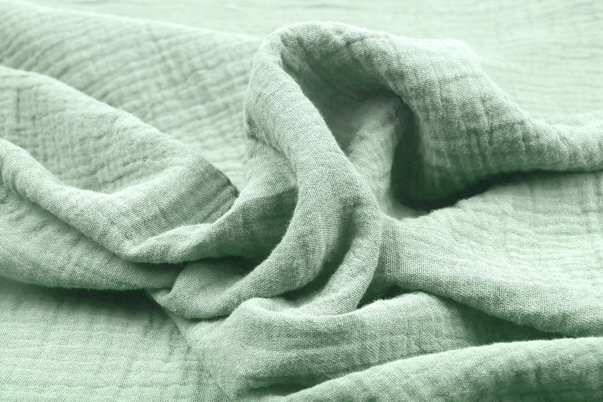 Double Gauze Fabric Light Old Green