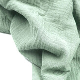 Double Gauze Fabric Light Old Green