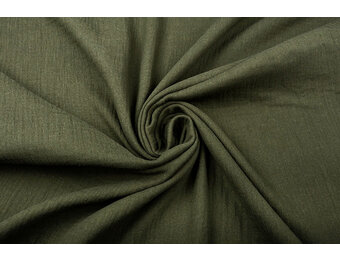 Baumwoll Musselin Armeegrün