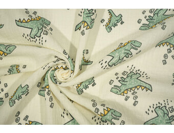 Baumwoll Musselin Dino Munchi