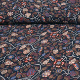 Chiffon Bedruckt Siennaflor Marine