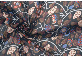 Chiffon Printed Siennaflor Navy