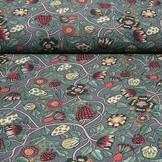 Chiffon Bedruckt Siennaflor Grau