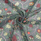 Chiffon Bedrukt Siennaflor Grijs