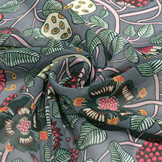 Chiffon Bedruckt Siennaflor Grau