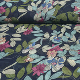 Chiffon Bedruckt Miraflora Marine