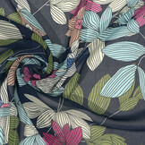 Chiffon Printed Miraflora Navy