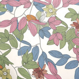 Chiffon Bedrukt Miraflora Wit