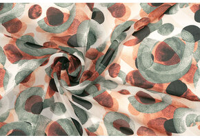 Chiffon Bedruckt Pavora Brique