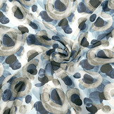 Chiffon Bedruckt Pavora Blau