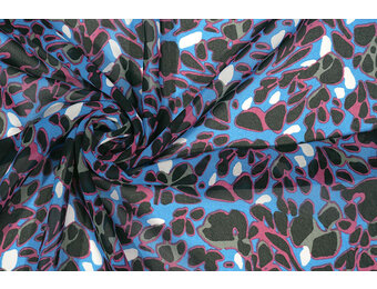 Chiffon Printed Splotch Multi-1
