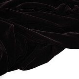 3 meter Veloursstoff Samt Vultur Dunkel Aubergine Braun