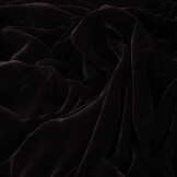 3 meter Veloursstoff Samt Vultur Dunkel Aubergine Braun