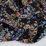 Chiffon Bedrukt Aurelisse Zwart