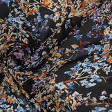 Chiffon Printed Aurelisse  Black